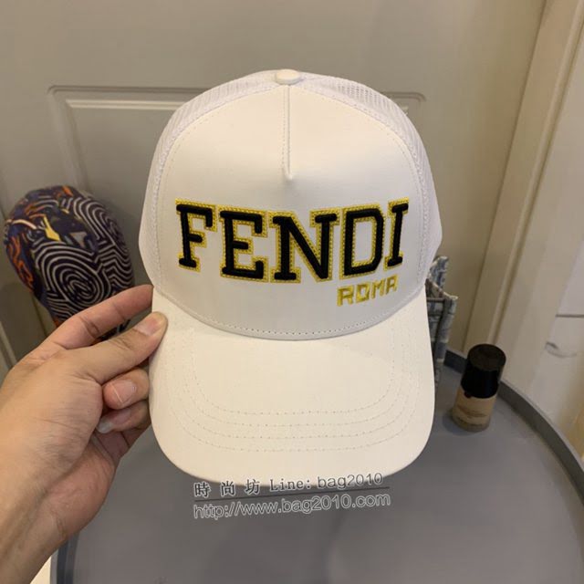 Fendi男女同款帽子 芬迪情侶經典網紗棒球帽鴨舌帽  mm1624